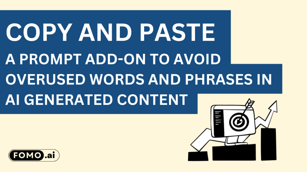 AI prompt add-on to avoid common overused words in content creation