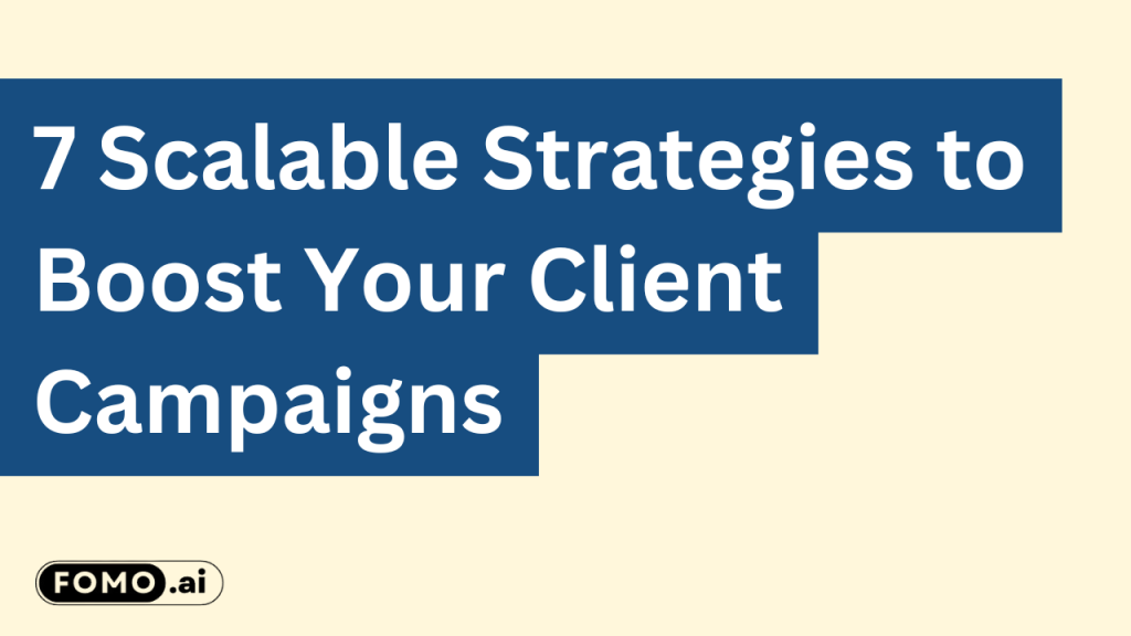 Scalable marketing strategies designed to enhance client campaigns and drive long-term growth.