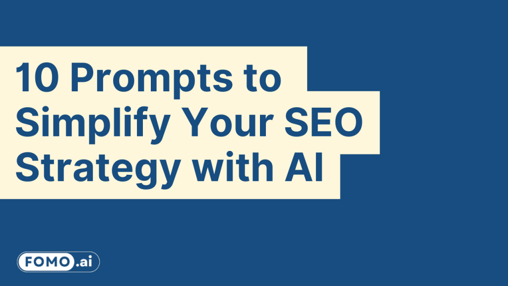 AI-powered SEO prompts simplifying strategy and improving search rankings with automation and data insights.